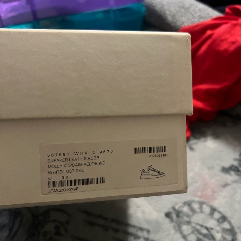 Alexander McQueen Kids Shoes - White and Red